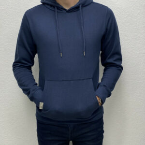 Sweat uni marine homme 2