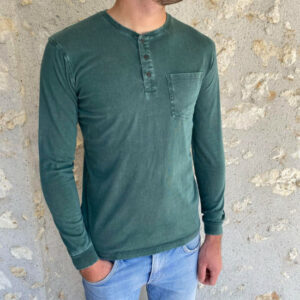 T. shirt ML vert forêt homme 1